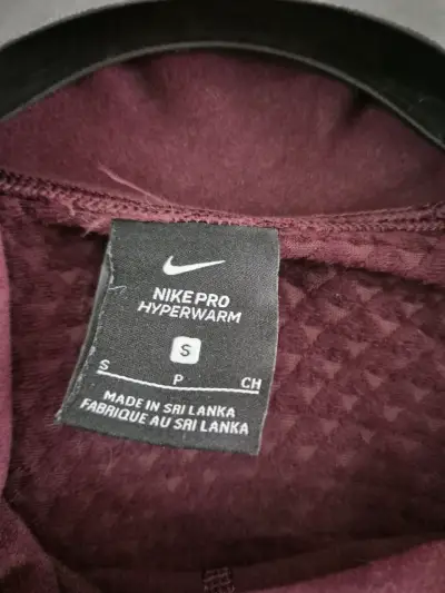 Polerón deportivo Nike burdeos para mujer - miniatura 2