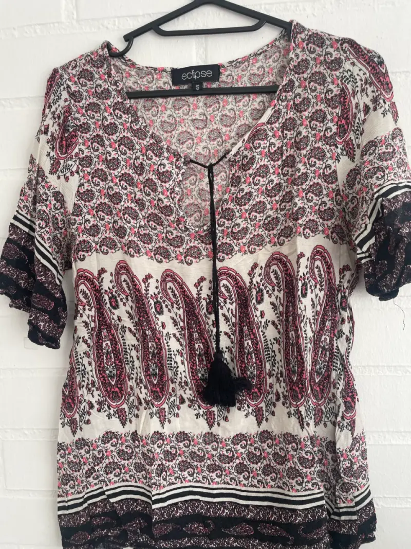 Camisa a rayas multicolor para mujer - 4