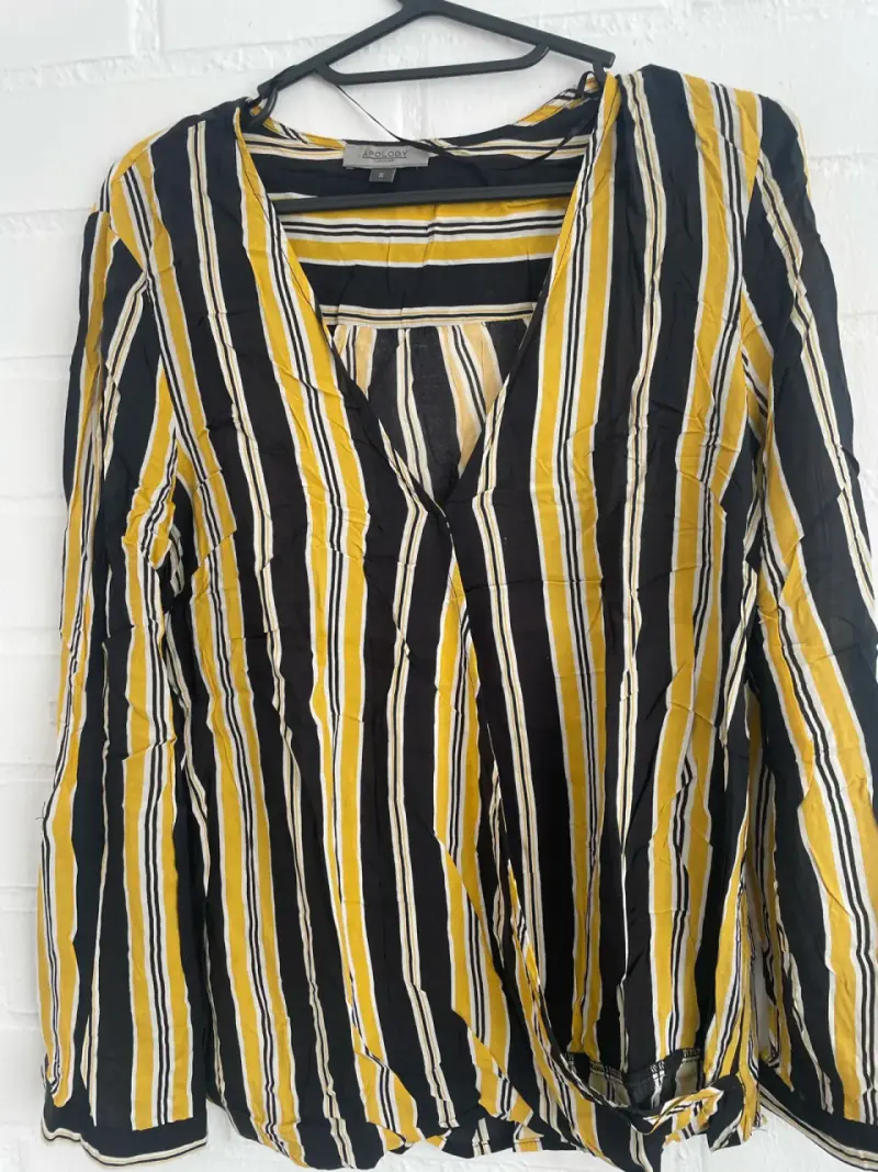 Camisa a rayas multicolor para mujer - 5