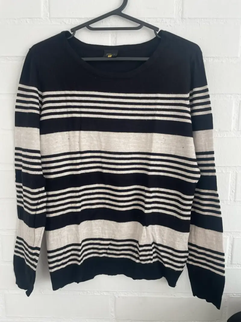 Polera cuello alto Zara blanca - 4
