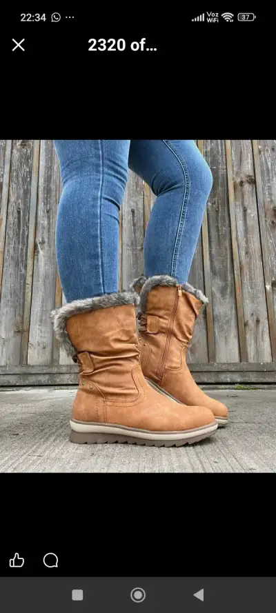 Botas de invierno con forro de piel sintética - miniatura 2