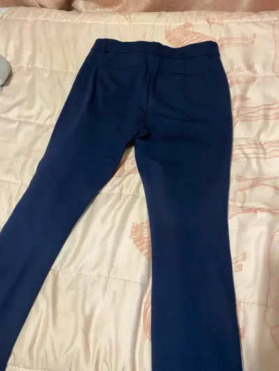 Pantalones de vestir azul marino para mujer - miniatura 3