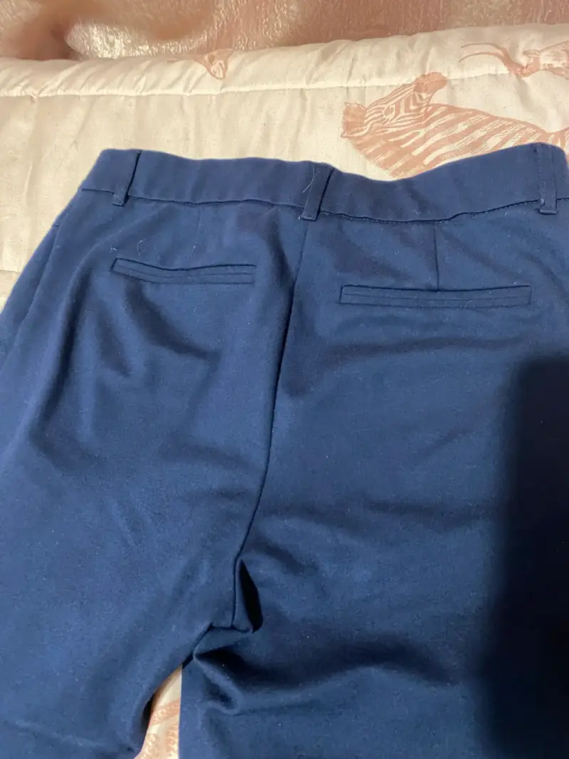 Pantalones de vestir azul marino para mujer - 4
