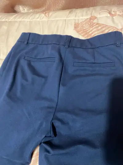 Pantalones de vestir azul marino para mujer - miniatura 4