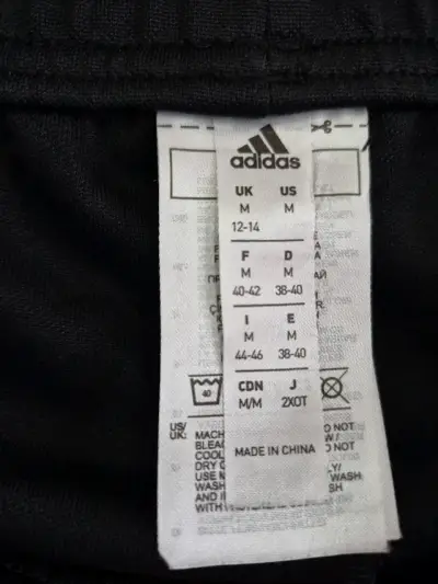 Pantalones deportivos Adidas negros con franjas - miniatura 3