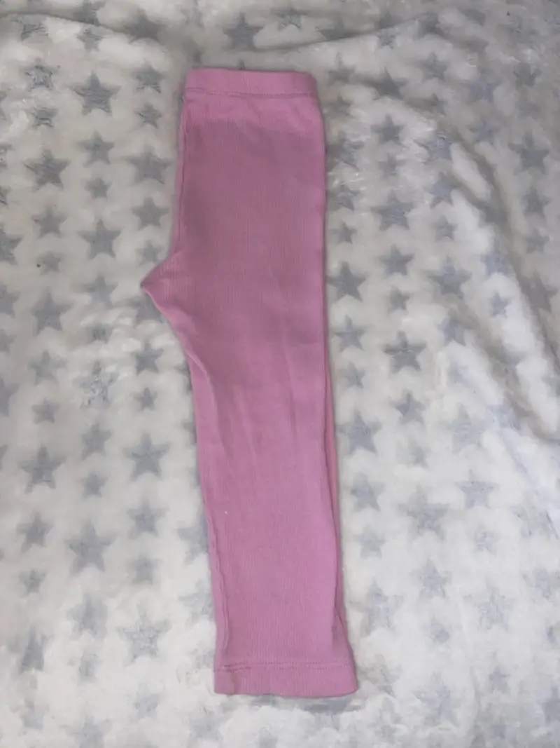 Pantalones legging de bebé rosados - 3