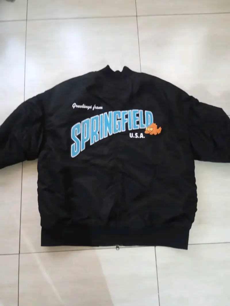 Chaqueta bomber negra The Simpsons - 4