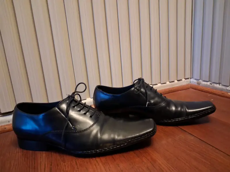 Zapatos formales de cuero negro para hombre - 2