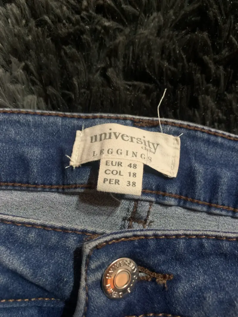 Jeans azul desgastado para mujer - 3