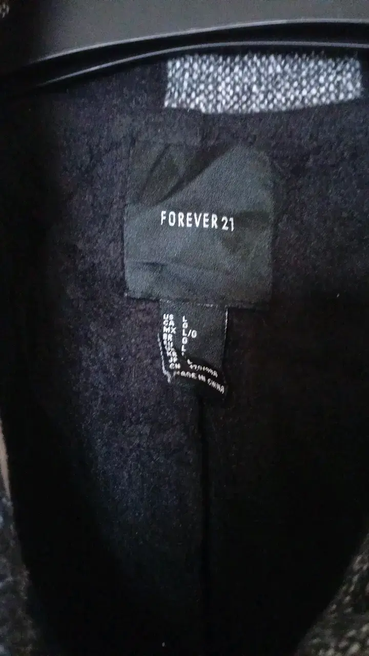 Camisa de franela a cuadros blanco y negro - 2