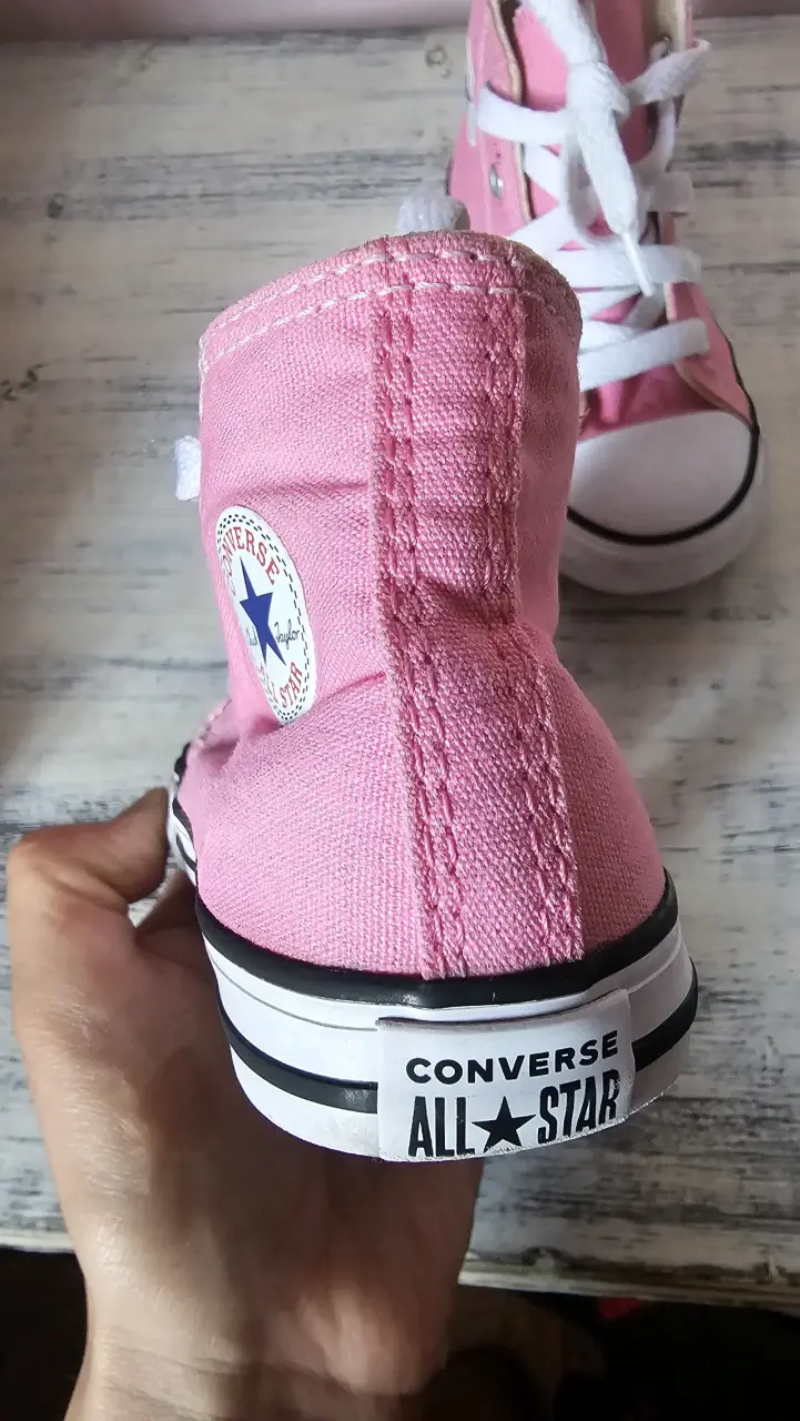 Zapatillas Converse rosas para niña talla 23 - 4