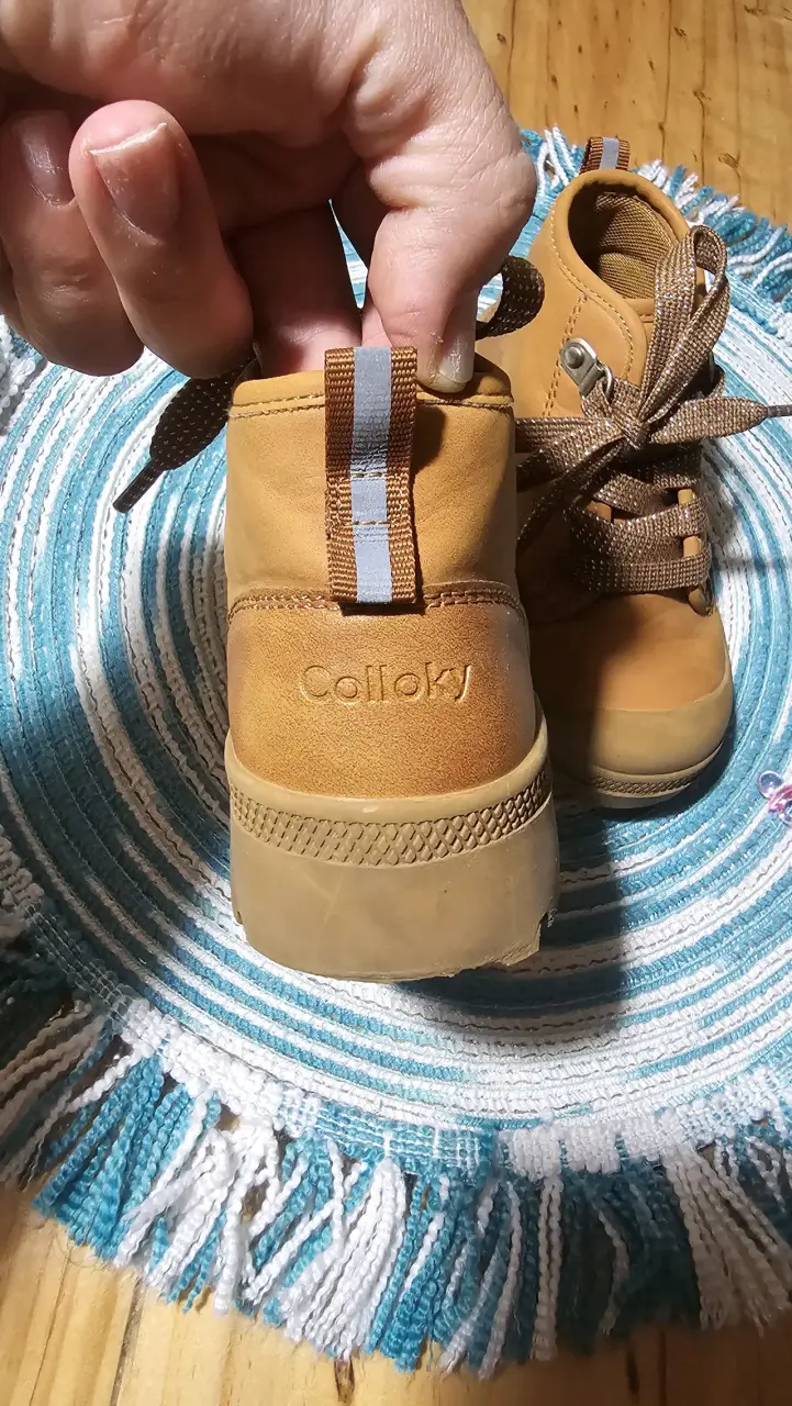 Botines de cuero marrón para niña talla 26 - 3