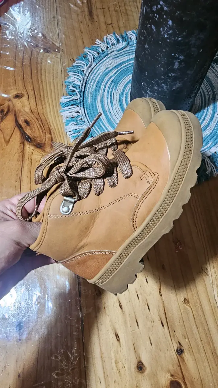 Botines de cuero marrón para niña talla 26 - 4