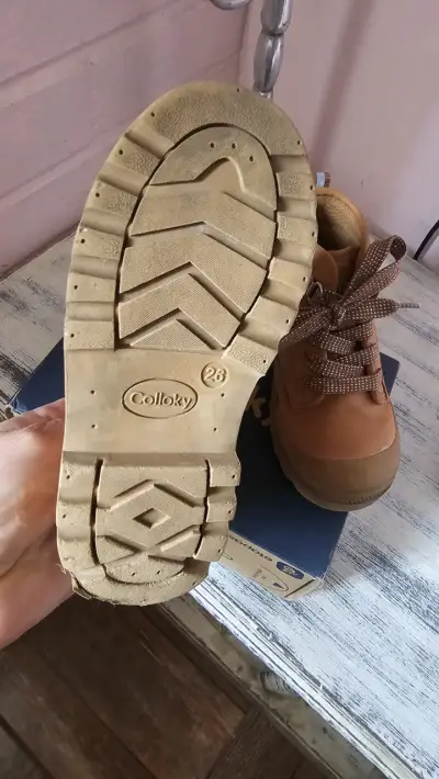 Botines de cuero marrón para niña talla 26 - miniatura 6