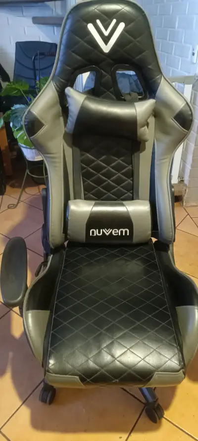 Silla gamer Nuvem ergonómica negra - miniatura 3
