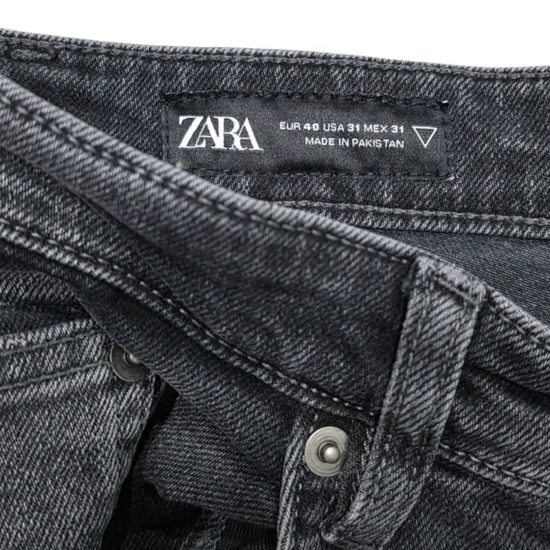 Jeans negros desgastados para hombre - 4