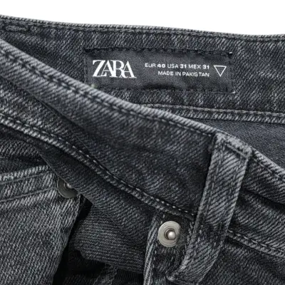Jeans negros desgastados para hombre - miniatura 4