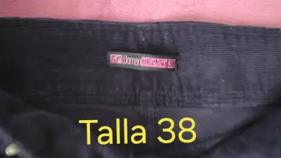 Pantalones de cotelé morados para mujer - miniatura 5