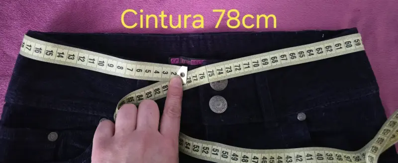 Pantalones de cotelé morados para mujer - 6