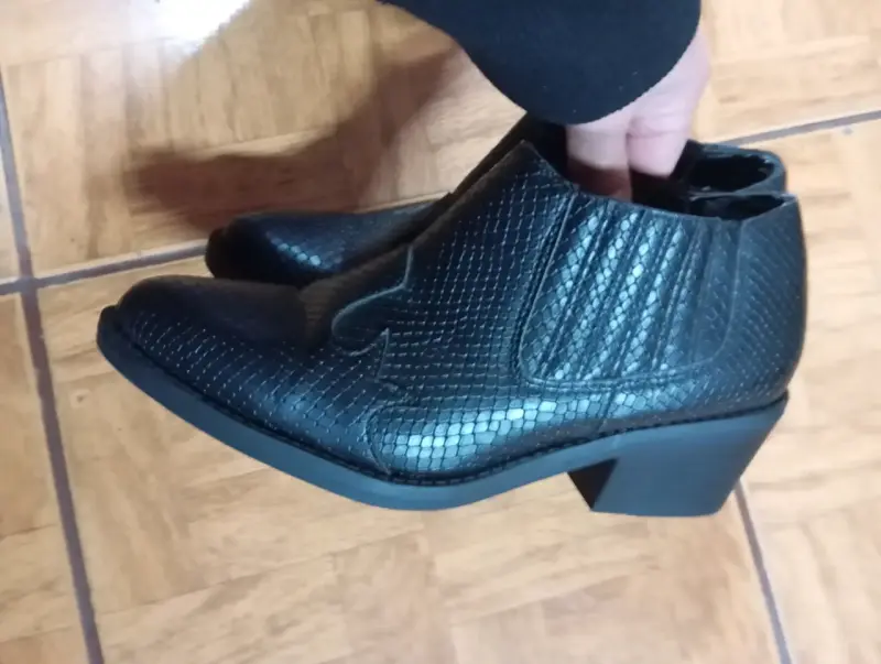 Botines negros de plataforma talla 36 - 4