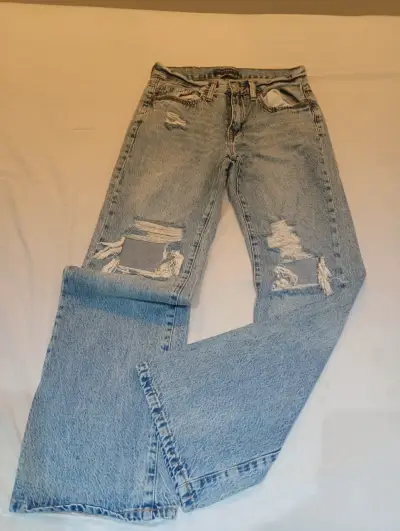 Jeans  mezclilla azul claro aeropostal - miniatura 2