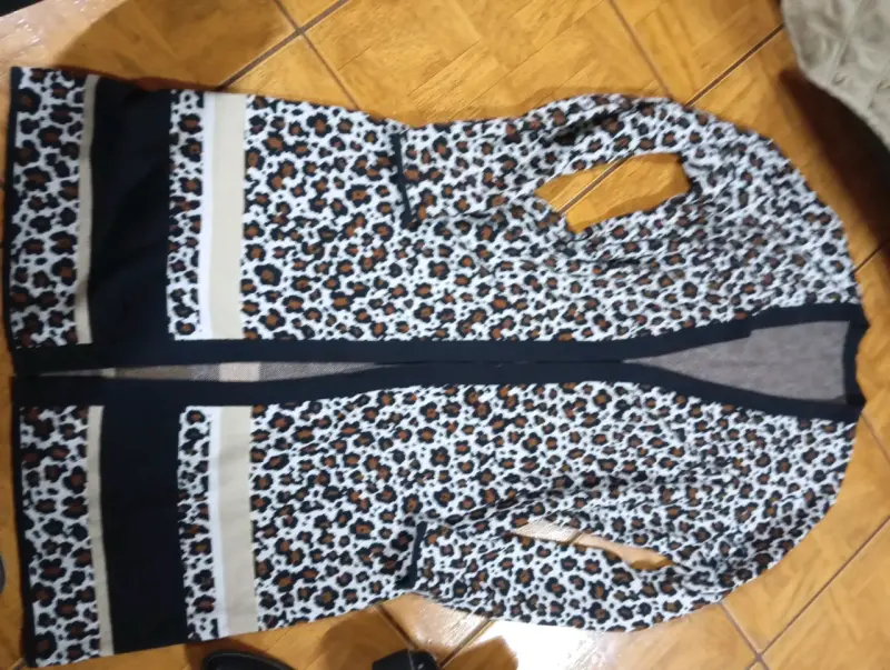 Cardigan de leopardo para mujer - 1