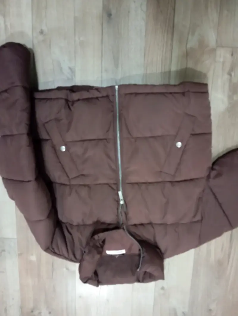 Chaqueta acolchada marrón para invierno - 2