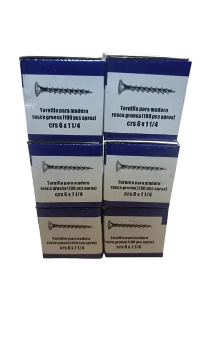 Tornillos para madera rosca gruesa 1100 piezas - miniatura 1