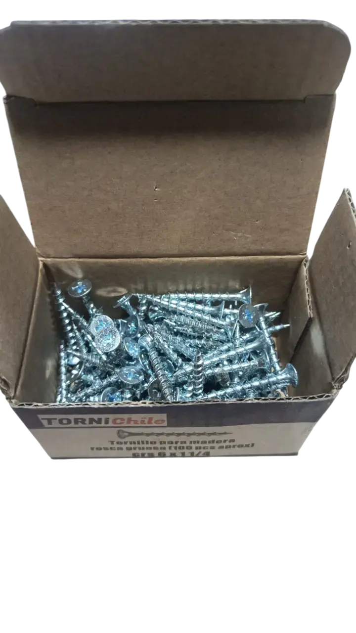 Tornillos para madera rosca gruesa 1100 piezas - 2