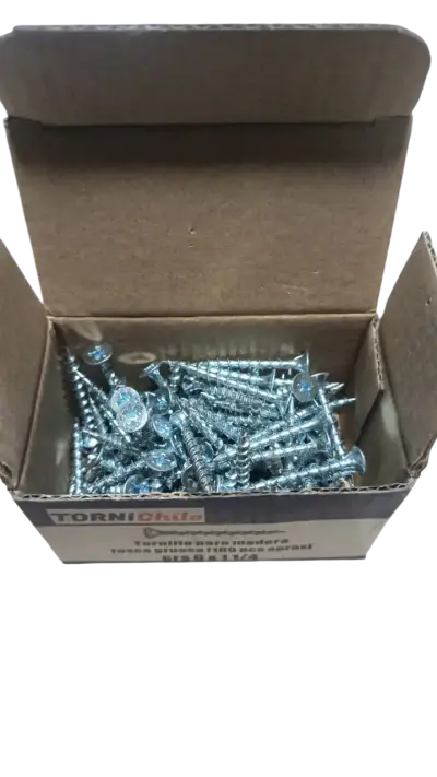 Tornillos para madera rosca gruesa 1100 piezas - miniatura 2