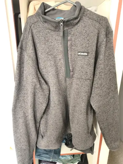 Chaqueta polar Columbia gris para hombre - miniatura 1