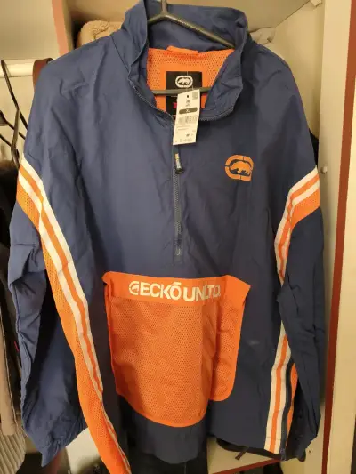 Cortavientos Ecko Unltd azul y naranja XL - miniatura 1