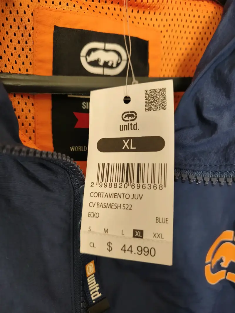 Cortavientos Ecko Unltd azul y naranja XL - 2