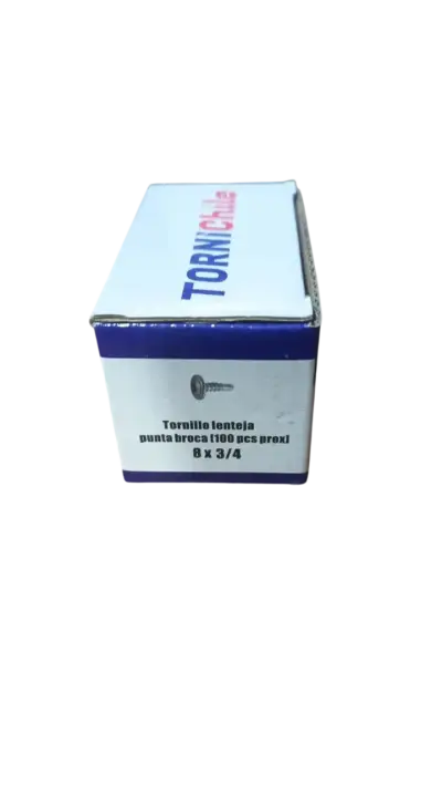 Caja Tornillos Cabeza Lenteja Punta Broca 8x3/4" - miniatura 2