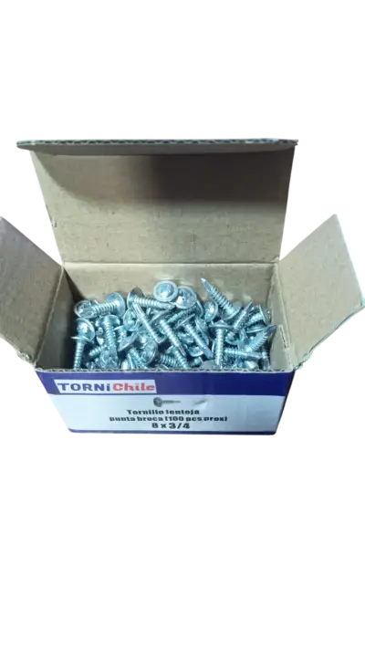 Caja Tornillos Cabeza Lenteja Punta Broca 8x3/4" - miniatura 3