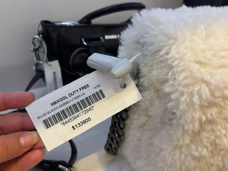 Bolso de peluche blanco Bimba y Lola original - 3