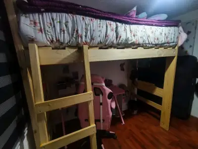 Cama alta de madera - miniatura 3