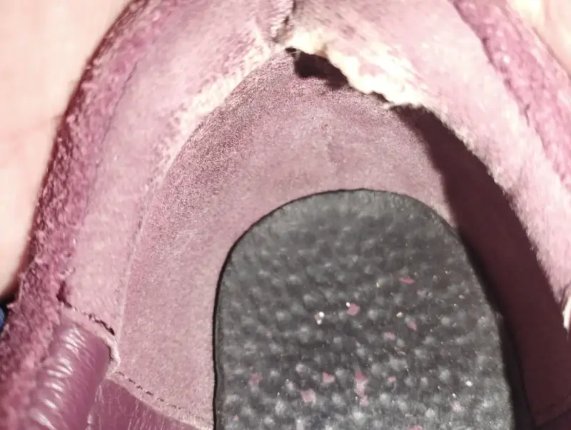 Botines Detogni de cuero y gamuza burdeo talla 36 - 5