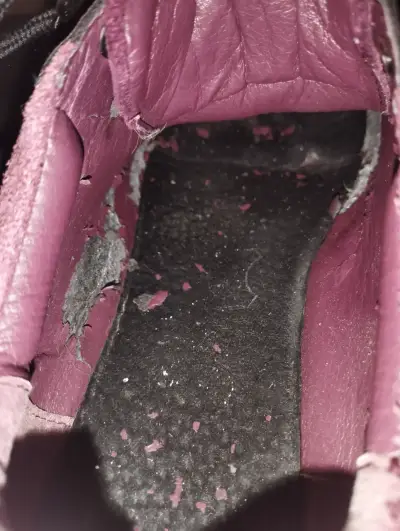 Botines Detogni de cuero y gamuza burdeo talla 36 - miniatura 6