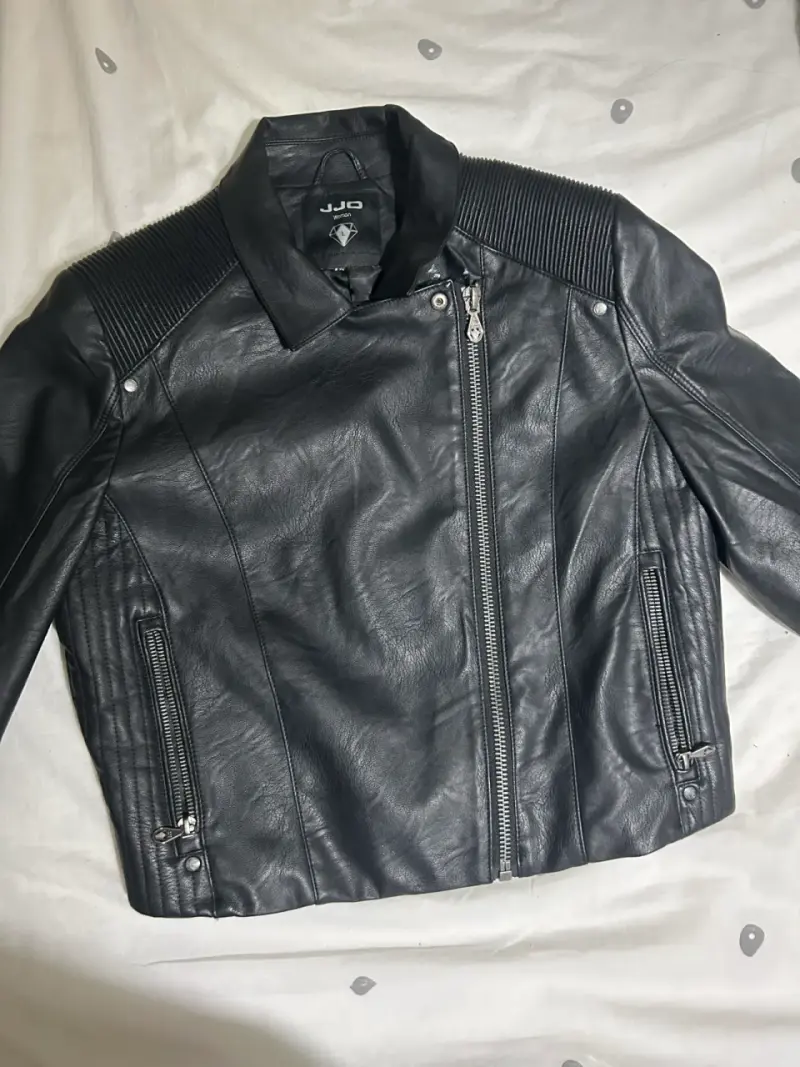 Chaqueta de cuero negra JJO para mujer - 2
