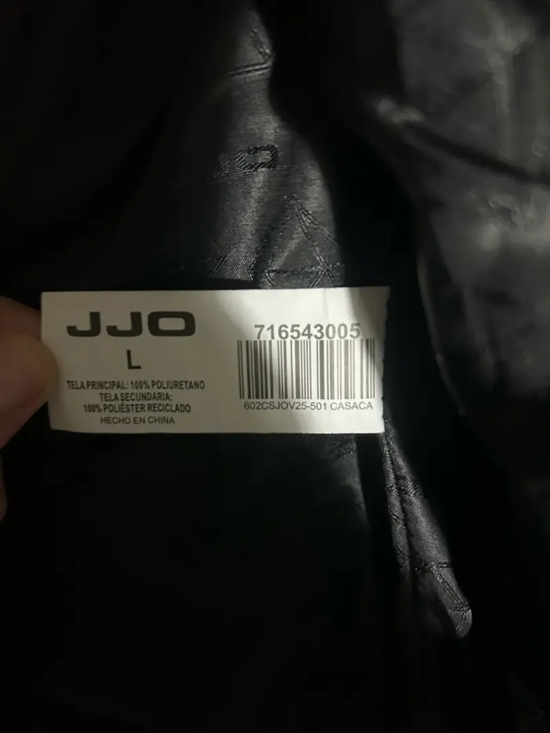 Chaqueta de cuero negra JJO para mujer - 3