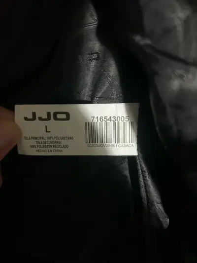Chaqueta de cuero negra JJO para mujer - miniatura 3