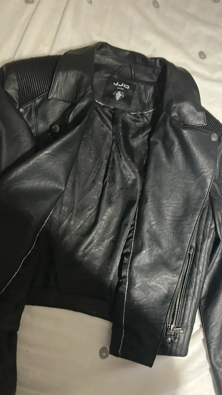 Chaqueta de cuero negra JJO para mujer - 6