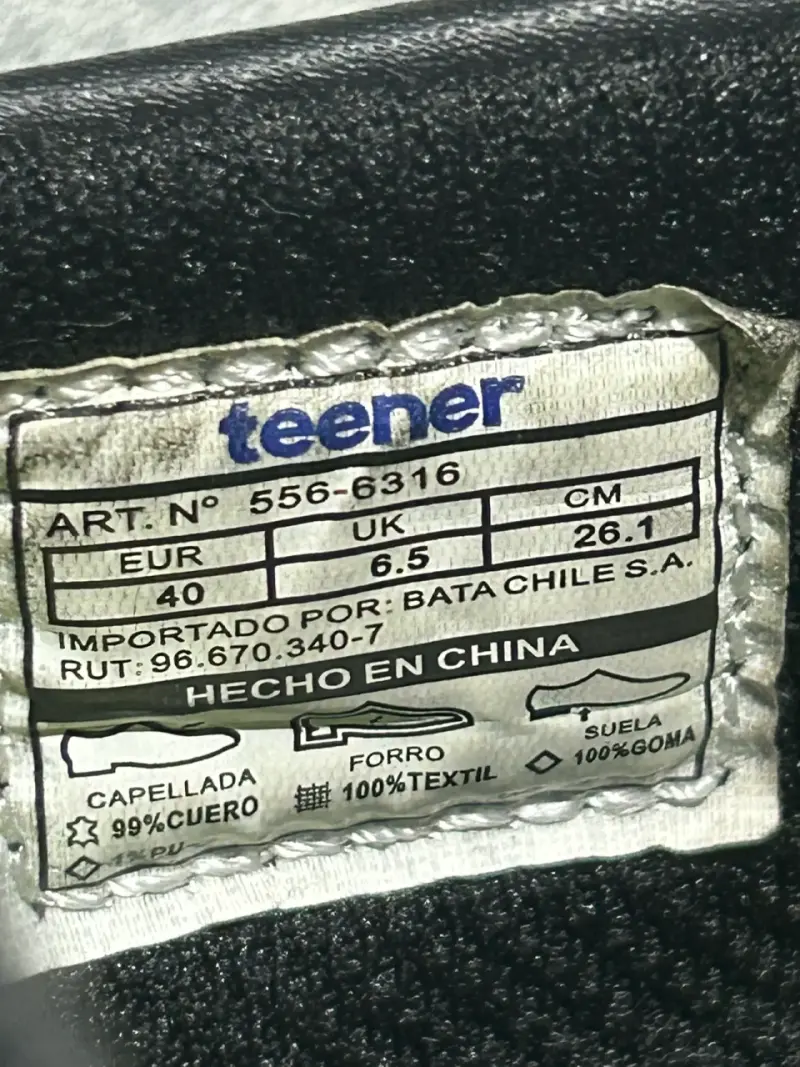 Zapatos Teener de cuero talla 40 - 1