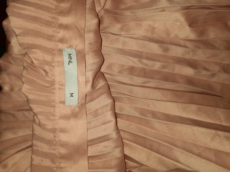 Falda plisada beige elegante - 2
