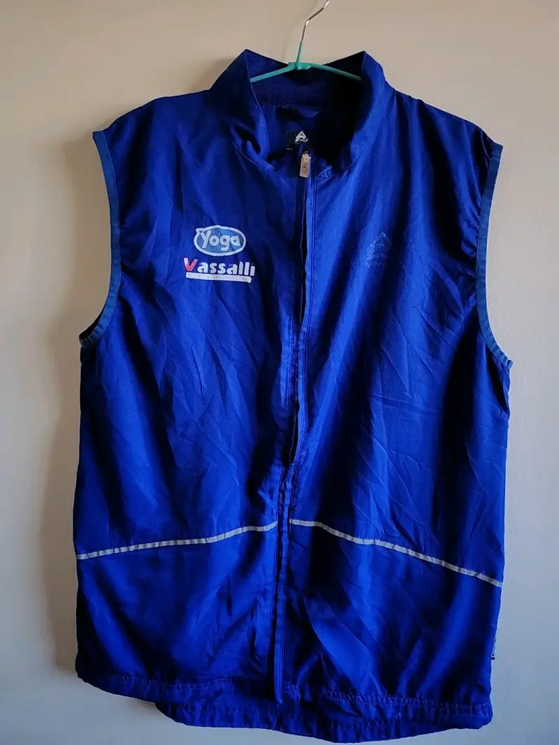 Chaleco deportivo azul sin mangas Vassalli