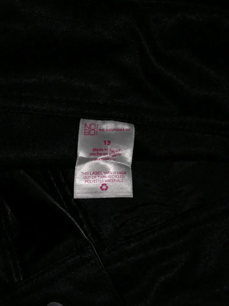 Pantalones de cuero sintético negro para mujer - 3