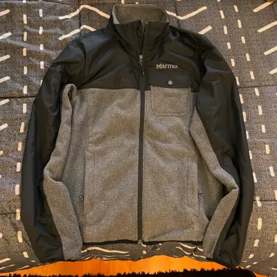 Chaqueta Marmot negra y gris para hombre - miniatura 3