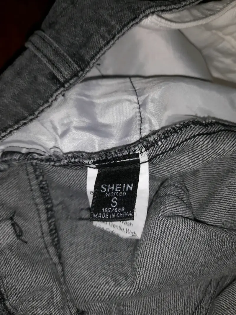 Jeans bicolor blanco y negro unisex - 3