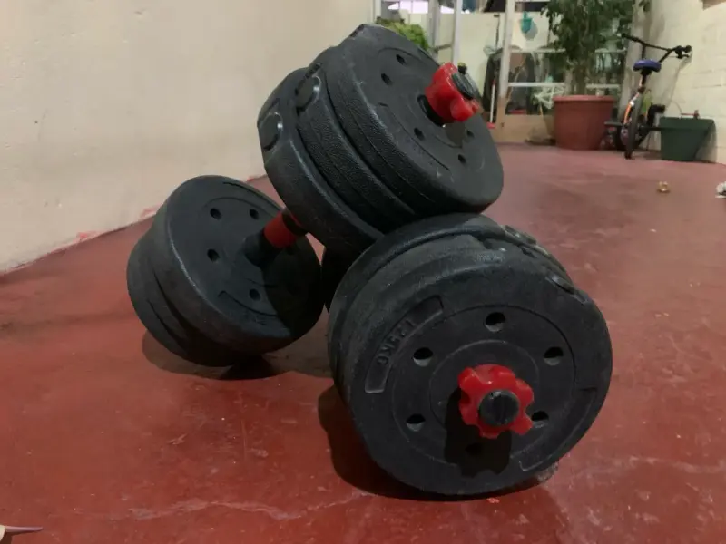 Pesas ajustables de gimnasio 8.50k cada una - 1